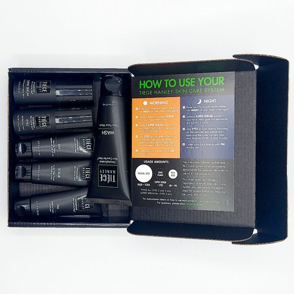 Tiege Hanley Men's Skin Care System - Level 3 - Anti-Aging Clean Smooth Routine - Picture 1 of 8